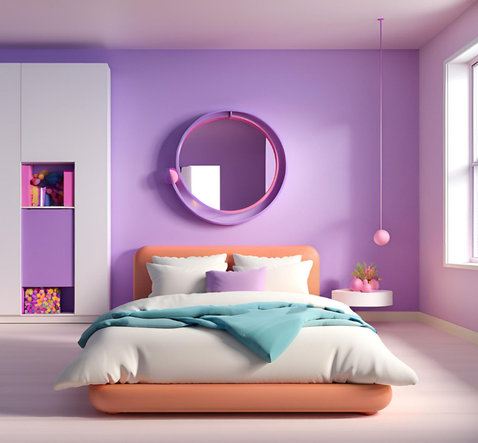 Sypialnia z garderobą: Aranżacja za ścianką, inspiracje