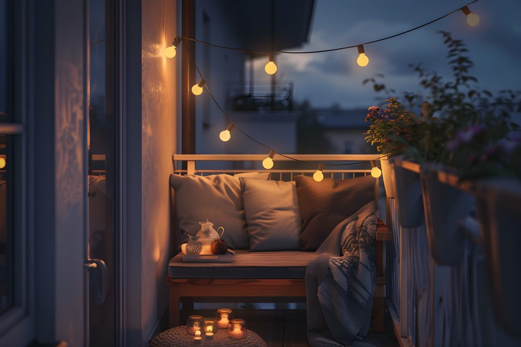 Huśtawki na balkon i małe przestrzenie