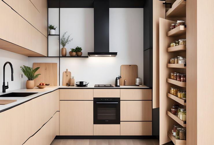 Biała kuchnia z drewnianym blatem - Inspiracje i dodatki