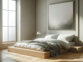 Sypialnia z palet: Łóżko z palet jako skandynawski mebel