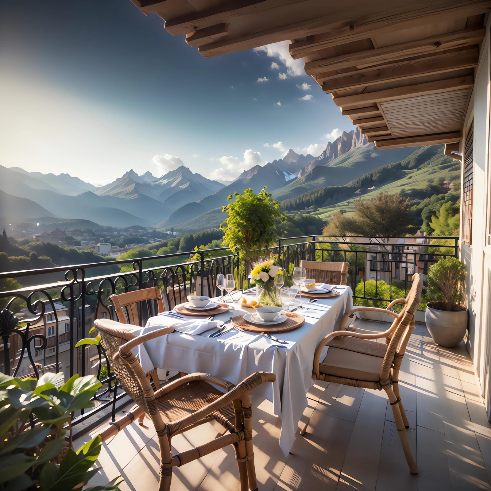 Weranda, taras, aranżacja: Projekt domu i domy w stylu