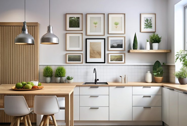 Biała kuchnia z wyspą: Aranżacje kuchenne z drewnem
