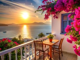 Nowoczesna weranda z tyłu domu: Taras, altana i zadaszenia